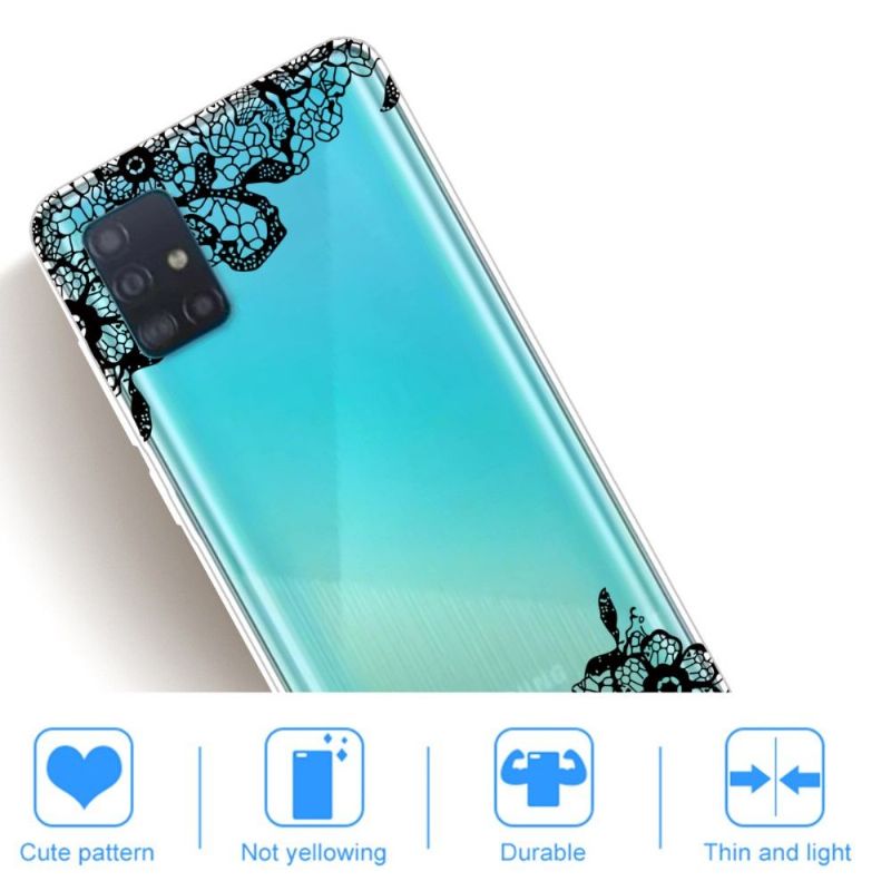 Samsung Galaxy A51 - Coque fleur dentelle