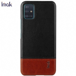 Samsung Galaxy A51 - Coque imak imitation cuir + verre trempé