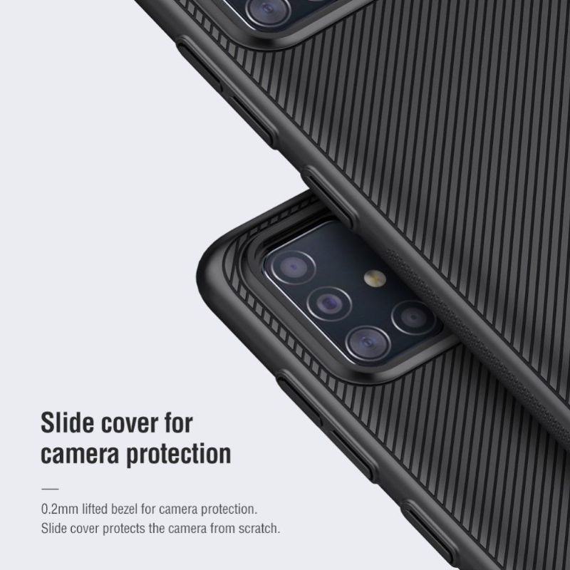 Samsung Galaxy A51 - Coque NILLKIN avec cache objectif arrière