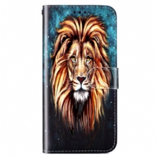 Housse Google Pixel 7A Lion Coloré à Lanière