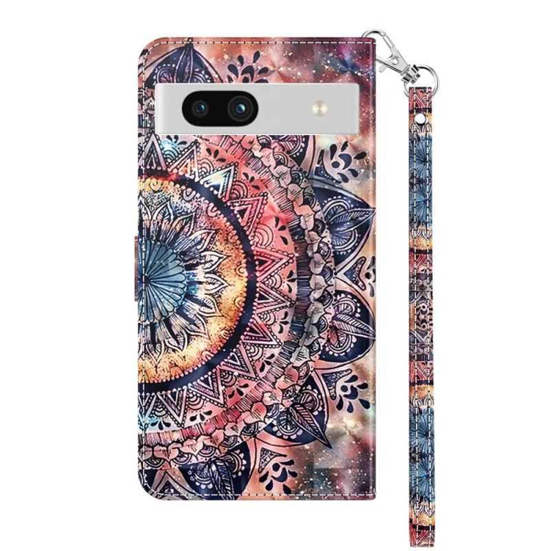 Housse Google Pixel 7A Mandala Aquarelle à Lanière