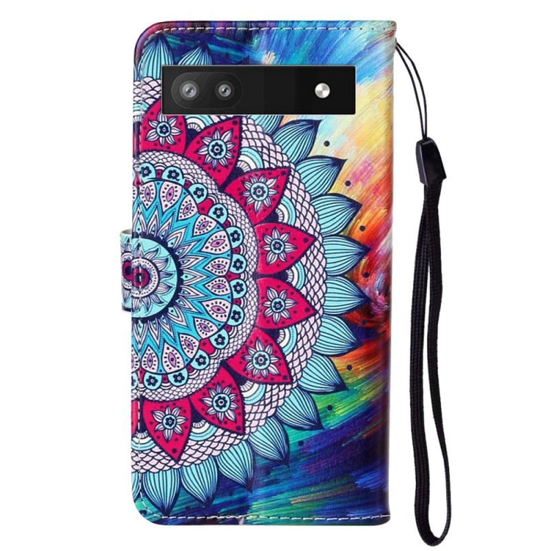 Housse Google Pixel 7A Mandala Coloré à Lanière