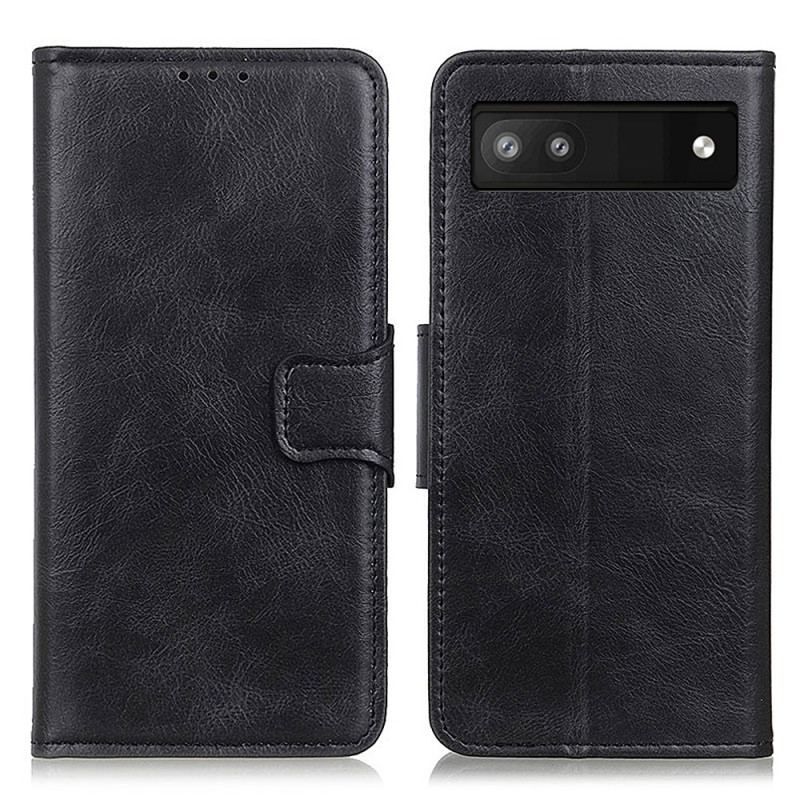 Housse Google Pixel 7A Style Cuir Fermoir Réversible