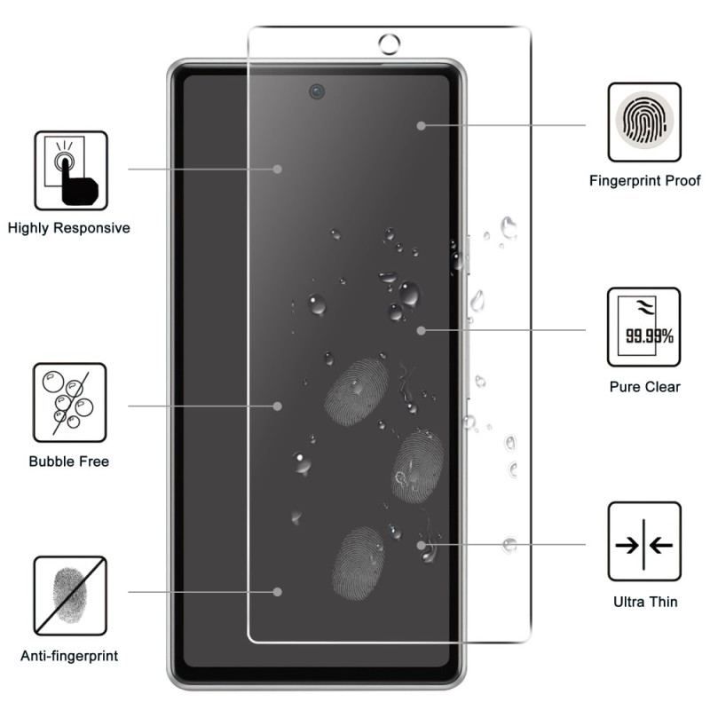 Protection en verre trempé pour l'écran du Google Pixel 7A