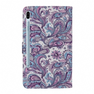 Housse Samsung Galaxy Tab S6 Paisley fleur