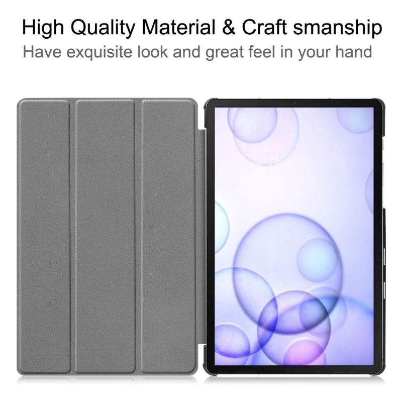 Samsung Galaxy Tab S6 - Coque avec rabat intelligent carreaux colorés