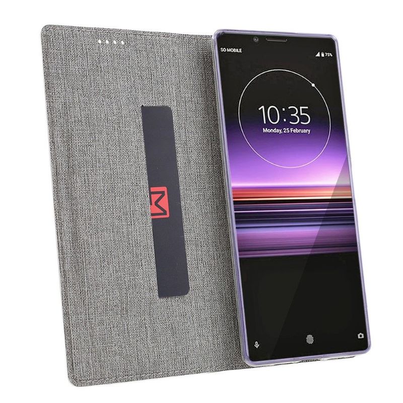 Housse Sony Xperia 10 II croisillons fonction support